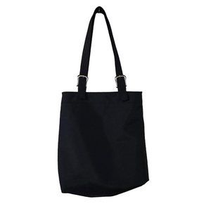 Del Mano Tote Bag Large Vertical Day Shoulder Black Nylon Minimal 90s Vibes